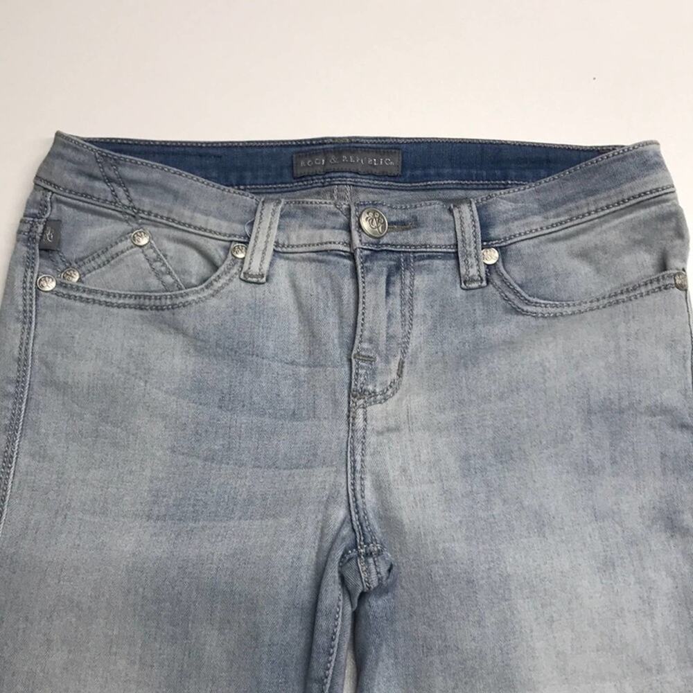 ROCK & REPUBLIC Womens 8 Rokslide Capri Jeans